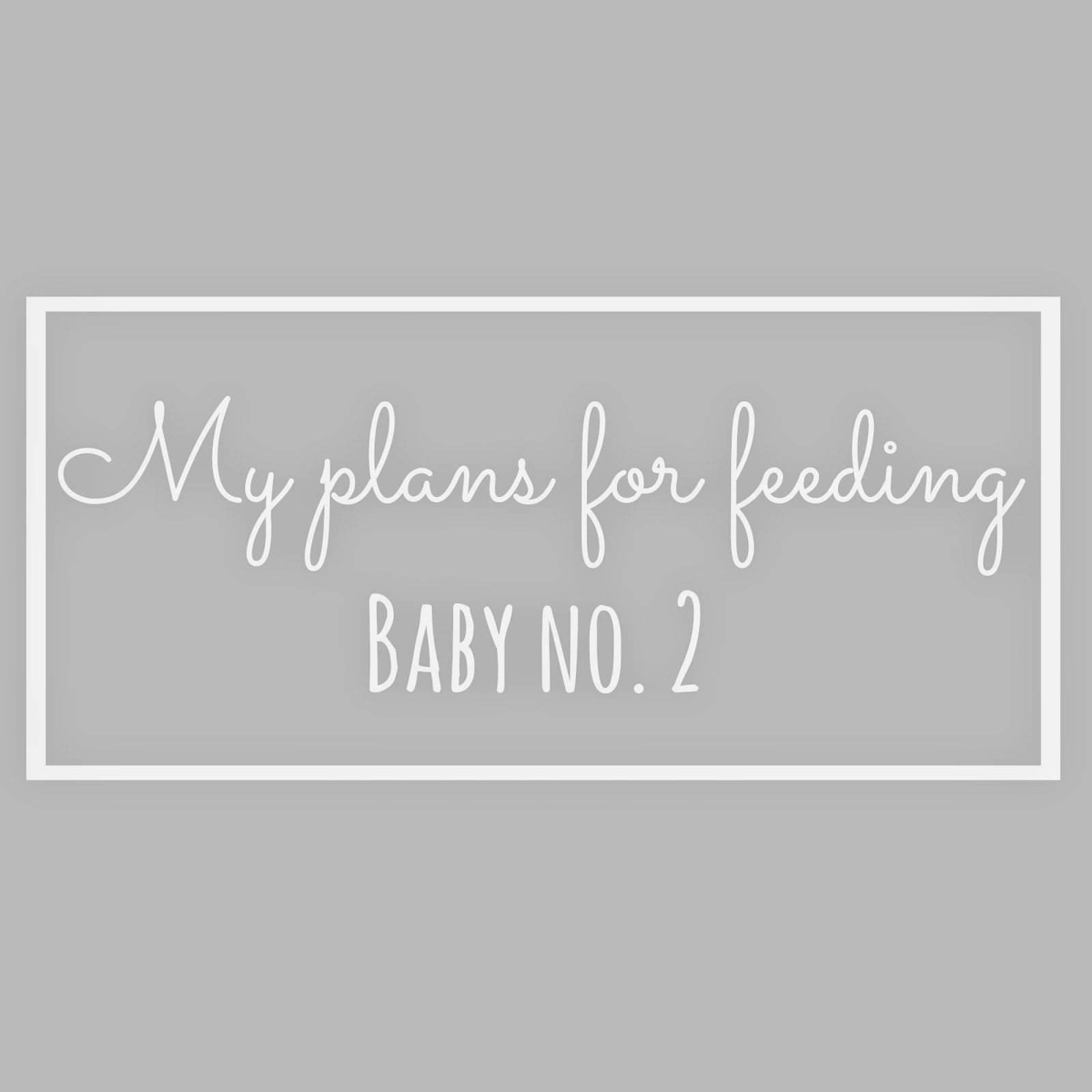 To breastfeed or not // My plans for baby no. 2