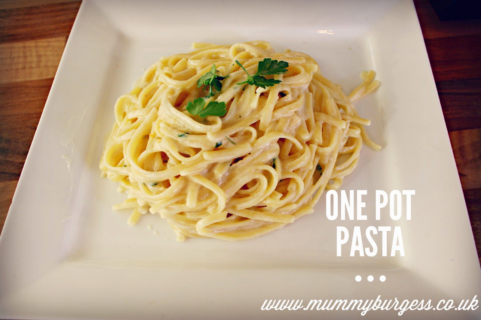 Garlic, Parmesan and Basil One Pot Pasta