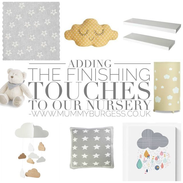 Adding the finishing touches to our nursery